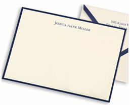 Personalized stationery for college grads