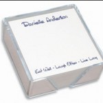 Personalized memo pad squares