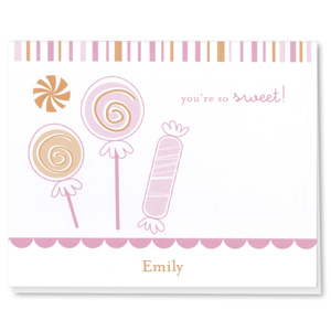 Emily's personalized thank you note
