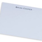 Personalized executive correspondence card Personalized executive correspondence card
