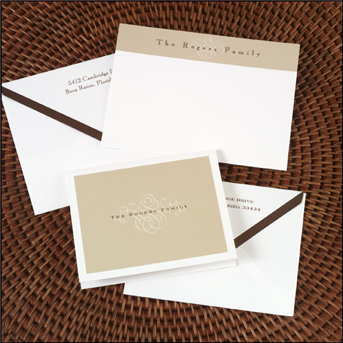Personalized stationery expresses your personal style