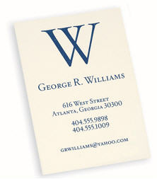 Easton personalized calling card Easton personalized calling card