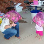 Emily playing peek-a-boo