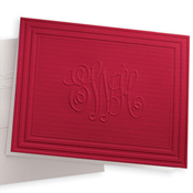 California Classic Frame Monogram Note Brandon's favorite, the California Classic Frame Monogram Note in 'red pepper'
