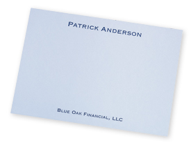 Personalized Executive Card The Executive Card, an appropriate choice for business thank you notes