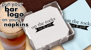 bar-napkins personalized logo bar napkins