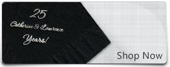 Personalized Foil-stamped Napkins
