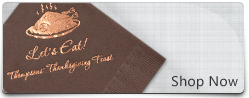 Personalized Fall And Thanksgiving Napkins
