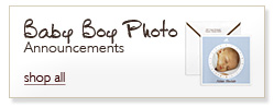 Newborn Baby Boy Photo Birth Announcements