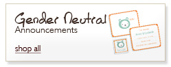 Personalized Neutral Birth Announcements