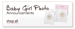Newborn Baby Girl Photo Birth Announcements