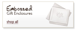 Embossed Gift Enclosures