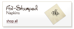 Personalized Foil-stamped Napkins