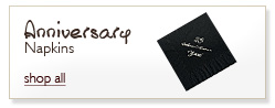 Personalized Anniversary Napkins
