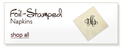 Personalized Foil-stamped Napkins