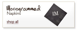 Personalized Monogram Napkins