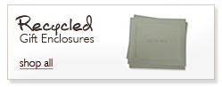 Personalized Recycled Gift Enclosures