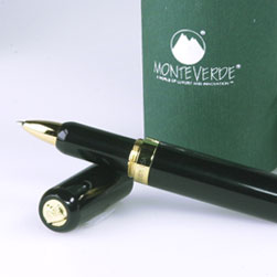 MonteVerde Diva Black with Gold Ballpoint Pen