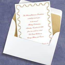 Gold Flourish Invitation Card