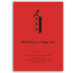 Birdhouse Moving Cards