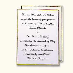 Modern Minuet Foldover Invitation