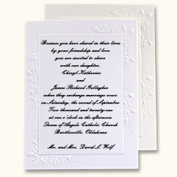 Frame of Roses Foldover Invitation