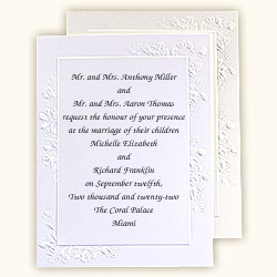 Frame of Roses Card Invitation