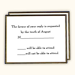 Gold & Black Minuet Accessory Card