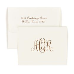 Double Thick Monogram Note
