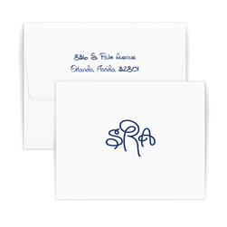 Double Thick Sydney Monogram Note