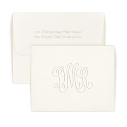 Traditional Monogram Note