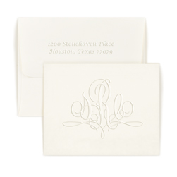 Double Thick Paris Monogram Note