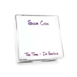Morning Glory Memo Squares with CrystalClear Holder Morning Glory Memo Squares with CrystalClear Holder