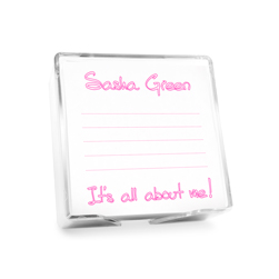 Airbrush Memo Squares with Holder