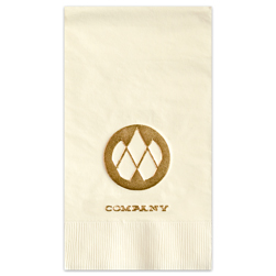 Custom Foil-Stamped Guest Towels Custom Foil-Stamped Guest Towels