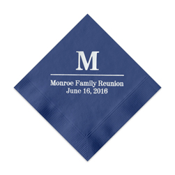 Initial and Name Foil-Stamped Napkins Initial and Name Foil-Stamped Napkins