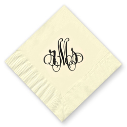 Elise Monogram Foil-Stamped Napkins