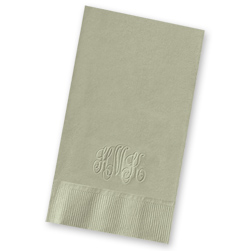 Embossed Monogram Guest Towels Embossed Monogram Guest Towels