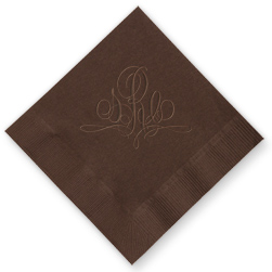 Paris Monogram Embossed Napkins Paris Monogram Embossed Napkins