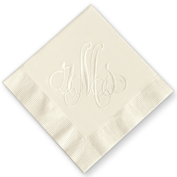 Elise Personalized Monogram Napkins Elise Personalized Monogram Napkins