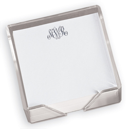 Classic Monogram Memo Square with Holder