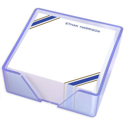 Navy Stripes Memo Squares Refill