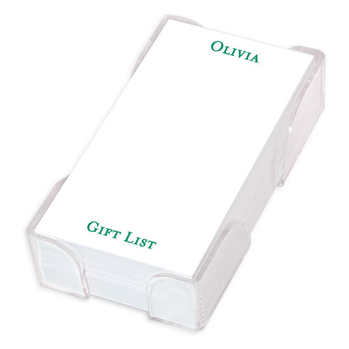 Mrs. Eaves Family List Sheets with CrystalClear Holder