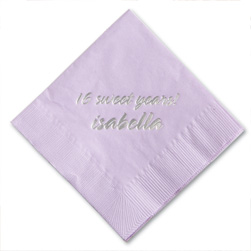 Foil-Stamped Napkins