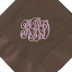 Monogram Foil-Stamped Napkins