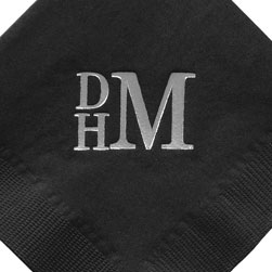 Monogram Foil Stamped Napkins