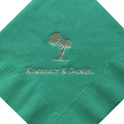 Palm Tree Foil Stamped Napkins