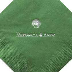 Sea Shell Foil Stamped Napkins