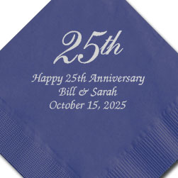 25th Anniversary Foil-Stamped Napkins