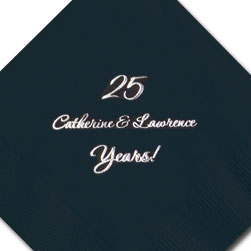 25 Years Foil-Stamped Napkins